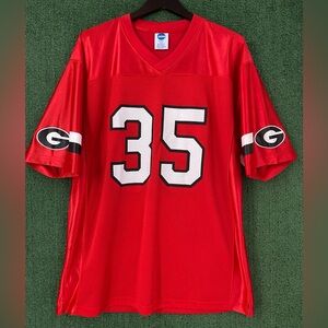VTG Y2K NCAA University Georgia Bulldogs UGA  #35 Football Jersey Men’s SZ Large